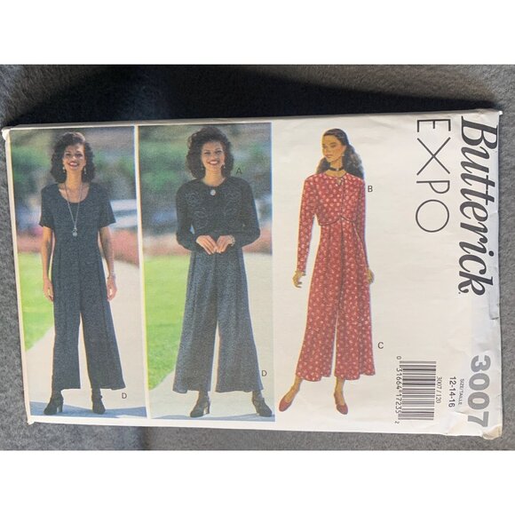 Butterick Misses Jacket Jumpsuit Sewing Pattern Sz 12-16 3007 - uncut - Picture 2 of 4